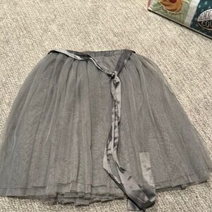 Elegant Gray Tulle Skirt